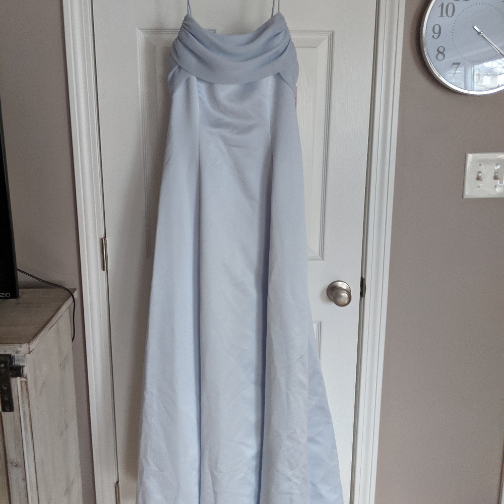 Peri blue wedding bridesmaid / MOH dress